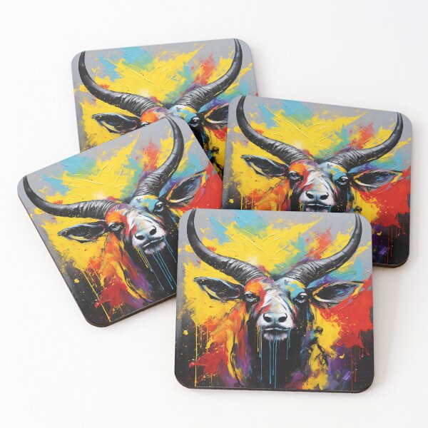 Item preview, Saola splash painting (Asian unicorn) designed and sold by Brendon987.