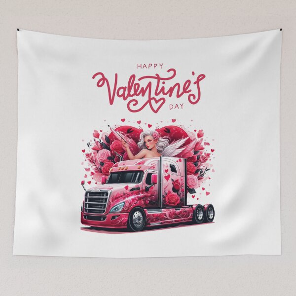 Item preview, Happy Valentine's Day Big rig designed and sold by SeeingBeyond.