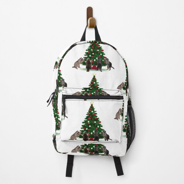 Item preview, Raccoons setting up Christmas tree designed and sold by Almendra21.
