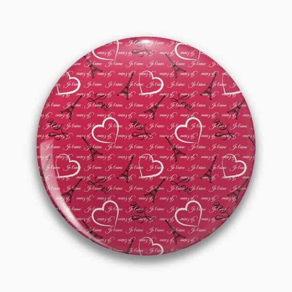 Item preview,  Cute Je Taime Paris Typography Pattern designed and sold by ClaudiaFlores.