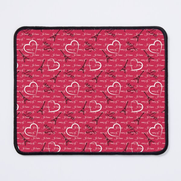 Item preview, Cute Je Taime Paris Typography Pattern designed and sold by ClaudiaFlores.
