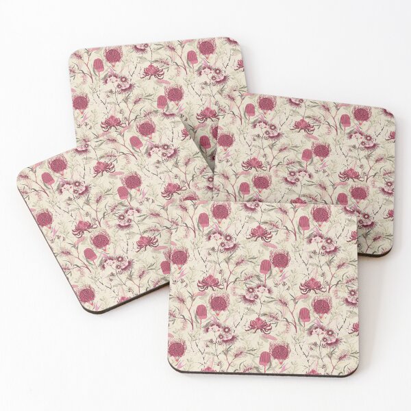 Item preview, Australian Christmas Wildflowers, Red, Waratah, Banksia, Waratahs designed and sold by Jaydee001.