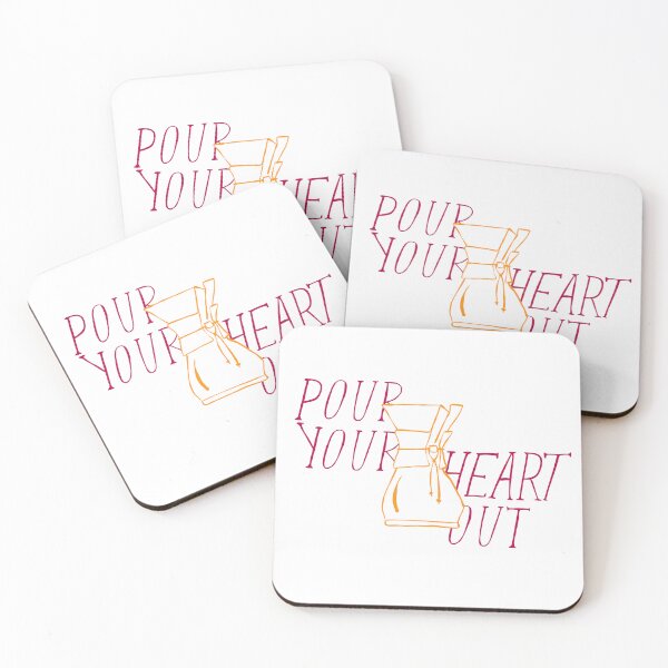 Item preview, Pour Your Heart Out - Coffee Pour Over  designed and sold by SaltLakeSteff.