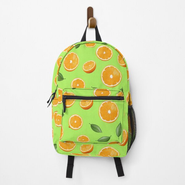 Item preview, Orange 3D Icon Pattern Green Lime background designed and sold by Sototos® ⭐⭐⭐⭐⭐.