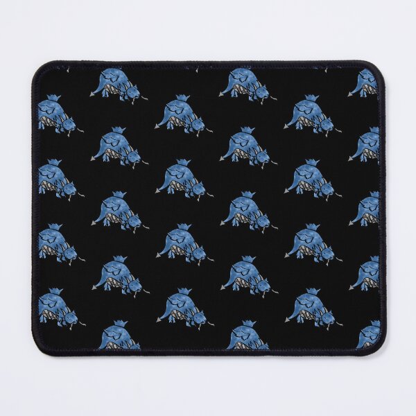 Item preview, Chonky Blue Dragon On Black Background designed and sold by Thedisc0panda.