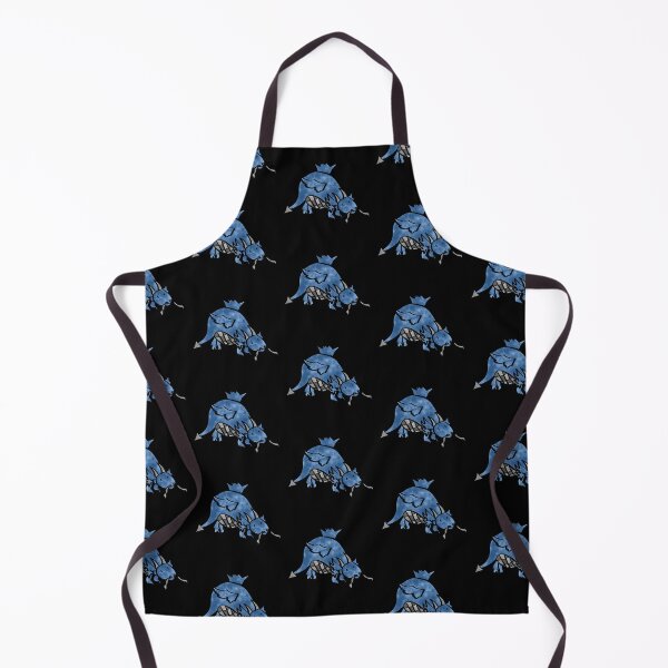 Item preview, Chonky Blue Dragon On Black Background designed and sold by Thedisc0panda.