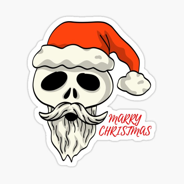 SKELETEN CHRISTMAS Sticker