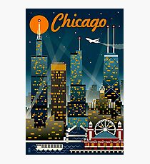 "CHICAGO" Vintage Travel Advertising Print Photographic Print