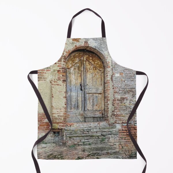 Item preview, Old Wooden Door and rustic archway in Tuscany designed and sold by marcthatspot.