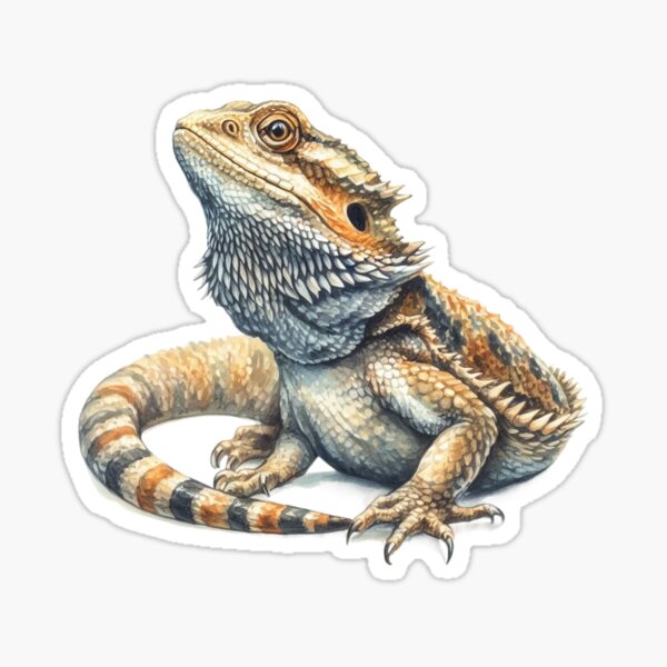 Item preview, Watercolor Bearded Dragon designed and sold by TheAnimalZ00.