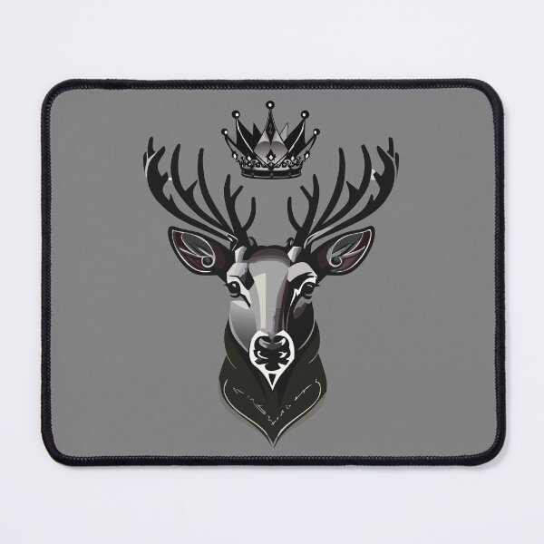 Item preview, King Deer (B&W) designed and sold by SovereignArts.