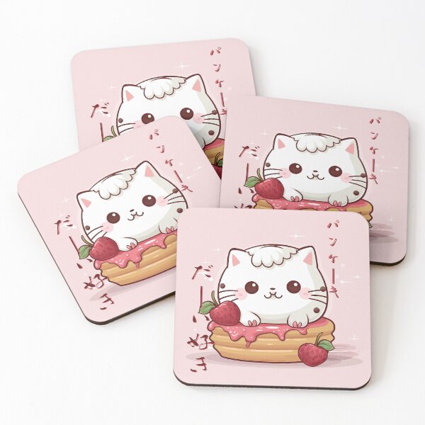 Item preview, Strawberry Pancake Neko designed and sold by SnarkyDoodles.