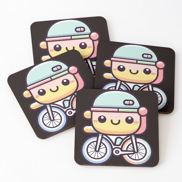 Item preview, Pedal Paradise Cute Kawaii Bicycle Bliss designed and sold by DigitalGraphic1.