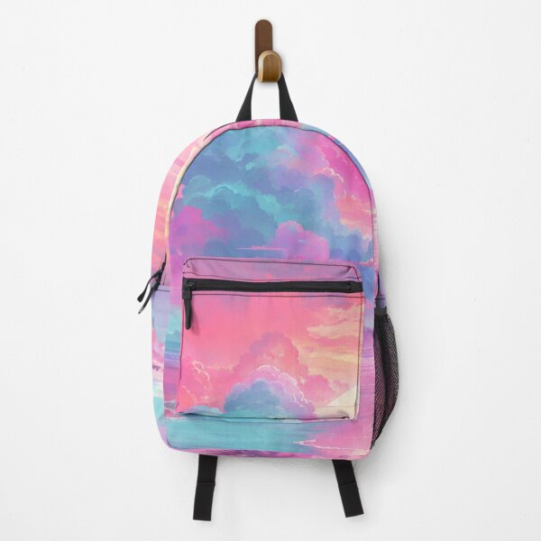 Item preview, Pastel Paradise: A Vaporwave Dreamscape of Colorful Beach Bliss designed and sold by RedArtG09.