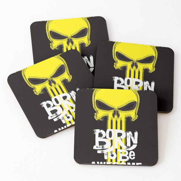 Item preview, born to be awesome skull. designed and sold by Lefthandshop.