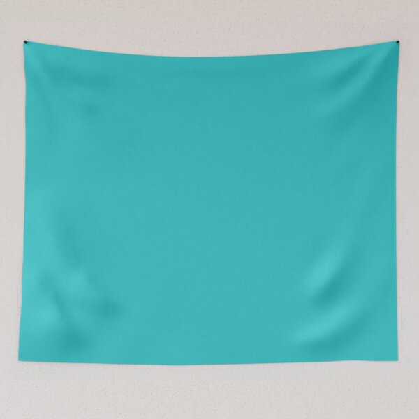 Item preview, Aqua Blue Green Flat Color Colour designed and sold by LD ART.