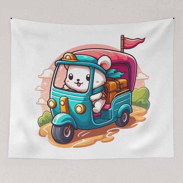 Item preview, Tuk-Tuk en un viaje aventurero designed and sold by ShounenGifts.