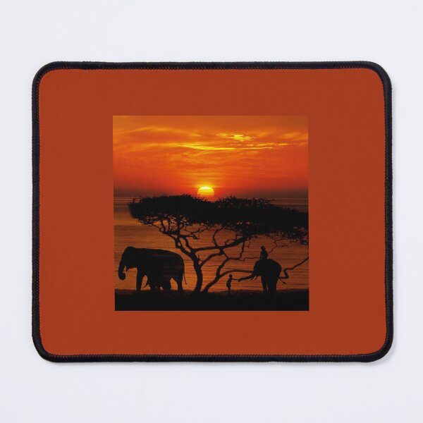 Item preview, The elephant keeper was taking the elephant home when the sun started to set. designed and sold by NONCHATA.