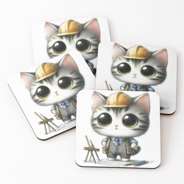 Item preview, Cat Architect Cat designed and sold by VANWANSHOP.