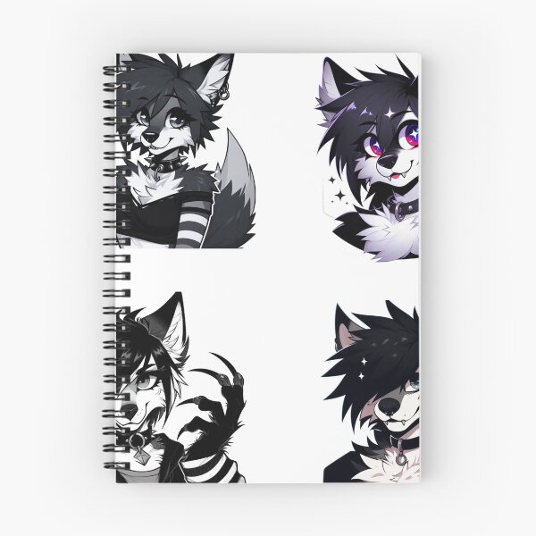 Item preview, Goth Emo Furry Art Sheet designed and sold by Evelyns-Furries.