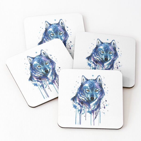 Item preview, Colourful wolf designed and sold by alienfashionnow.