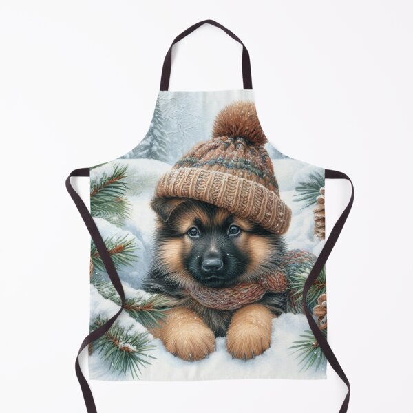 Item preview, German Shepherd Puppy Winter Hat designed and sold by Animals-on-me.