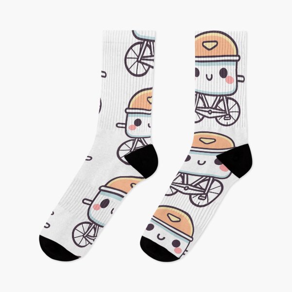 Item preview, Wheelie Wonderland Cheerful Kawaii Bicycle Bliss designed and sold by DigitalGraphic1.