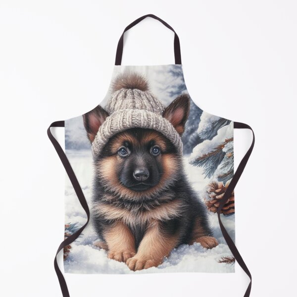 Item preview, Cute German Shepherd Puppy Winter Hat designed and sold by Animals-on-me.