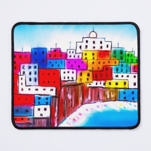 Item preview, Colourful Hillside Village designed and sold by EJCairns.