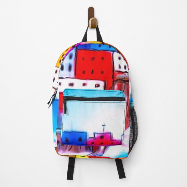 Item preview, Colourful Hillside Village designed and sold by EJCairns.