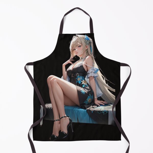 Item preview, Contemplative Charm: Blond Waifu on Stairs Design for Tranquil Reflection designed and sold by Anime-Community.