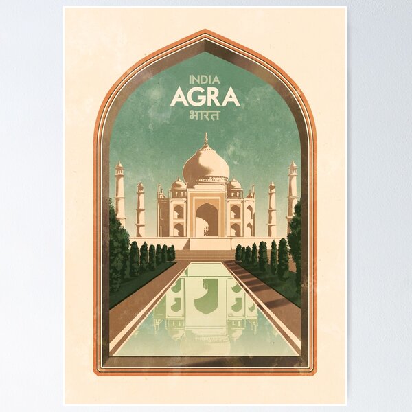 Vista previa del artículo con la obra «Carteles de viaje - Agra India», diseñado y vendido por ruiricardo.