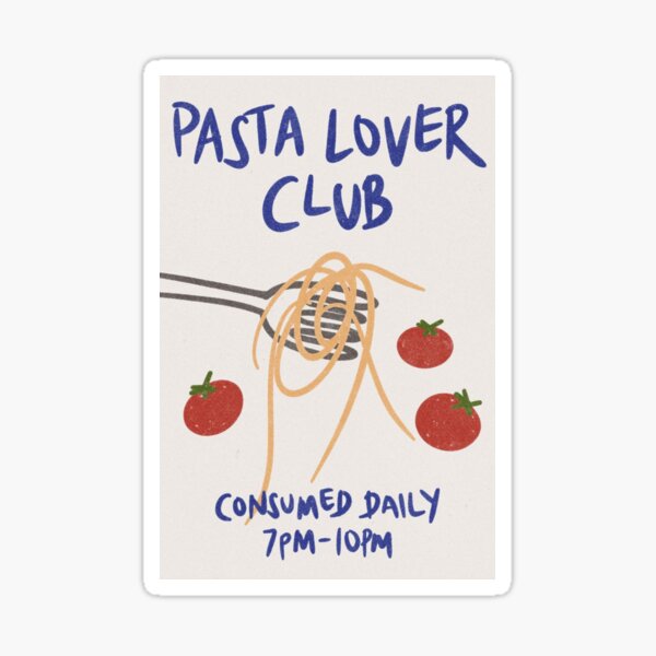 Item preview, pasta, food, pasta lover, tomatoes, tomato, french, kitchen, food lover, fork, spaghetti, funny, cute, kitchen print designed and sold by peachcakecanvas.