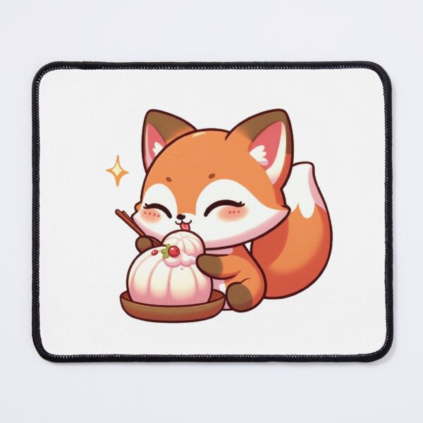 Item preview, Fox eating rice cakes designed and sold by Kenji11.