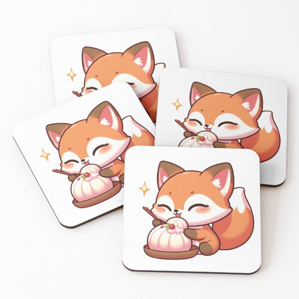 Item preview, Fox eating rice cakes designed and sold by Kenji11.
