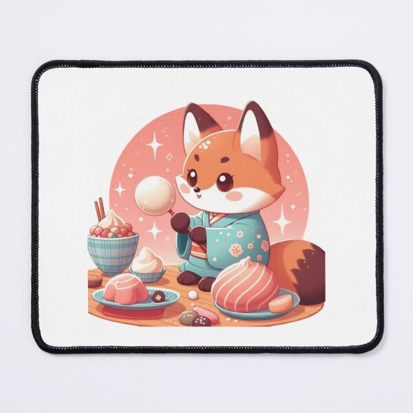 Item preview, Fox eating rice cakes designed and sold by Kenji11.