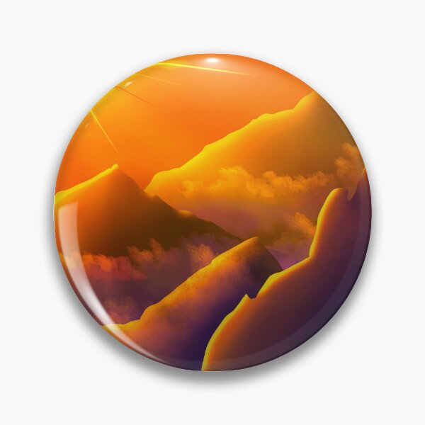 Item preview, Mountain Study in Orange and Purple designed and sold by Transcendragons.