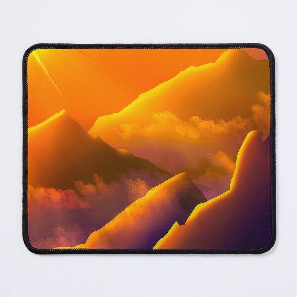 Item preview, Mountain Study in Orange and Purple designed and sold by Transcendragons.