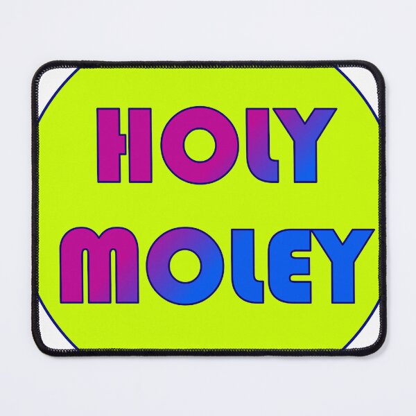 Item preview, HOLY MOLEY, vintage psychedelic sign designed and sold by AASparksDesigns.
