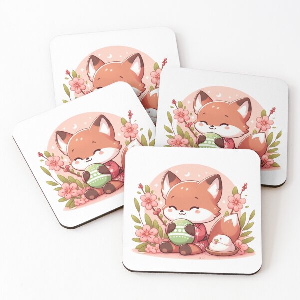 Item preview, Fox eating rice cakes designed and sold by Kenji11.