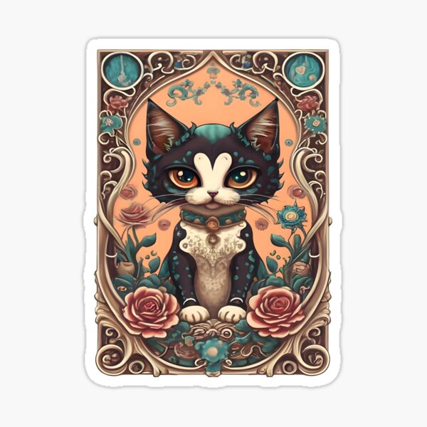 Item preview, Cute Kitten and Flowers designed and sold by FurNation.
