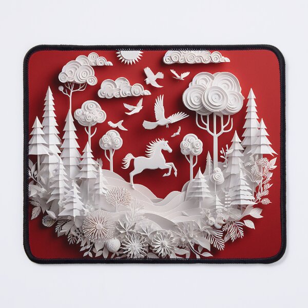 Item preview, 3D White Paper Art of Nature's Power designed and sold by Attire mukashaf.