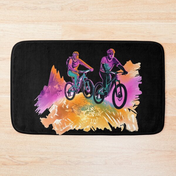 Item preview, NEON mountain biker designed and sold by WallGemsArt.