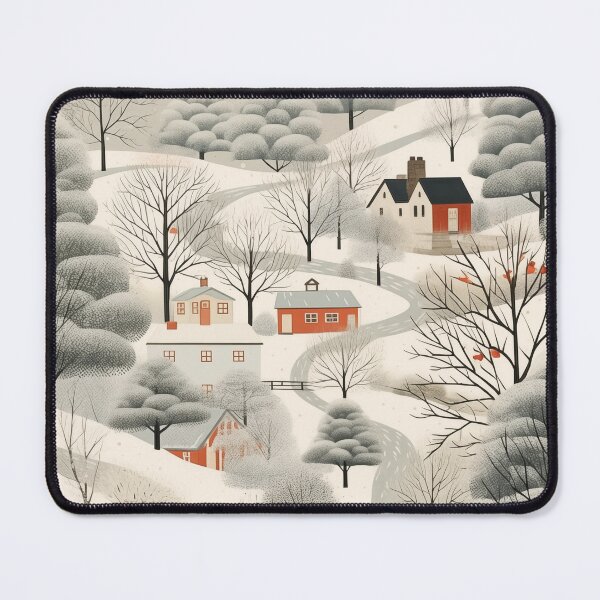 Item preview, snowy town designed and sold by hola-zzoi.