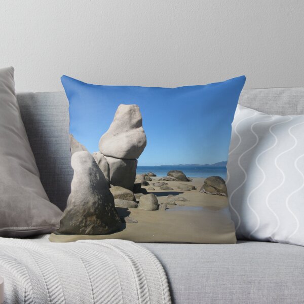 The Old Lady Rock Throw Pillow
