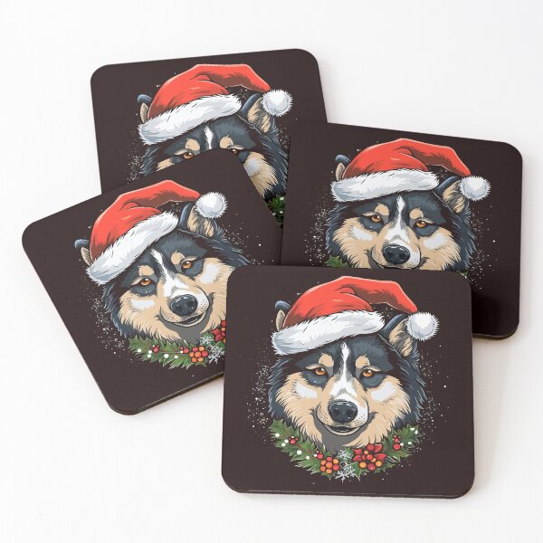 Item preview, Christmas Alaskan Husky designed and sold by creativellashop.