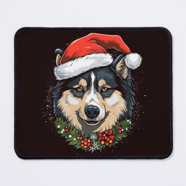 Item preview, Christmas Alaskan Husky designed and sold by creativellashop.