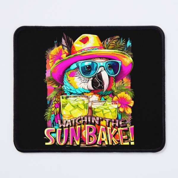 Item preview, Watchin' The SUNBAKE! Sun-Kissed Parrots: A Tropical Symphony of Colors designed and sold by MindWave THC.