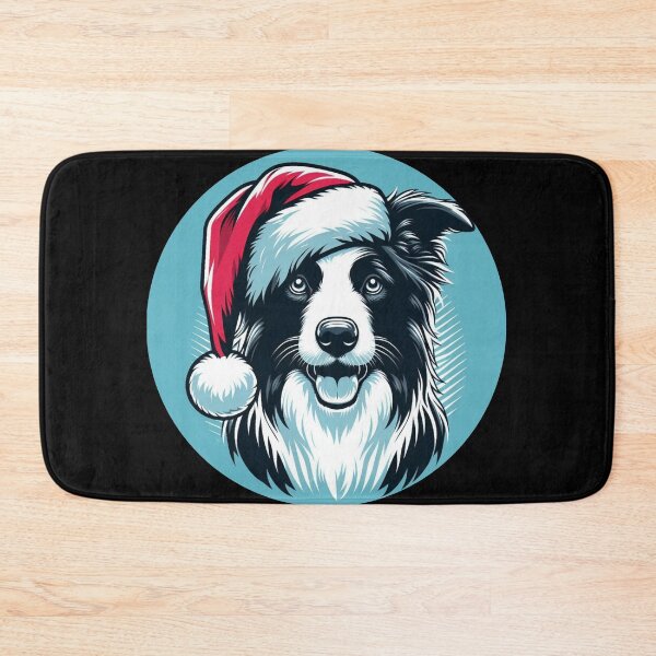 Item preview, Border Collie in a Santa Hat designed and sold by HeadTurningArt.