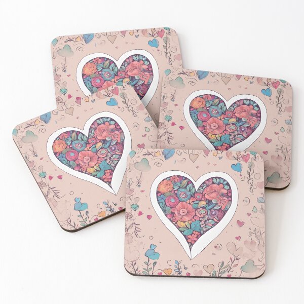 Item preview, Colorful flowers in heart. designed and sold by Just You Tee | Say It Loud, Wear It Proud.